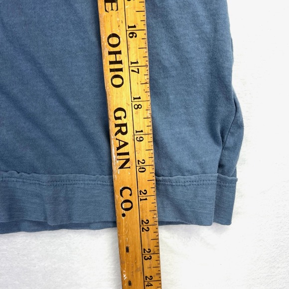 We The Free Funnel Neck Top Womens S Blue Oversized Boho Cotton OB1122008 - Picture 9 of 9